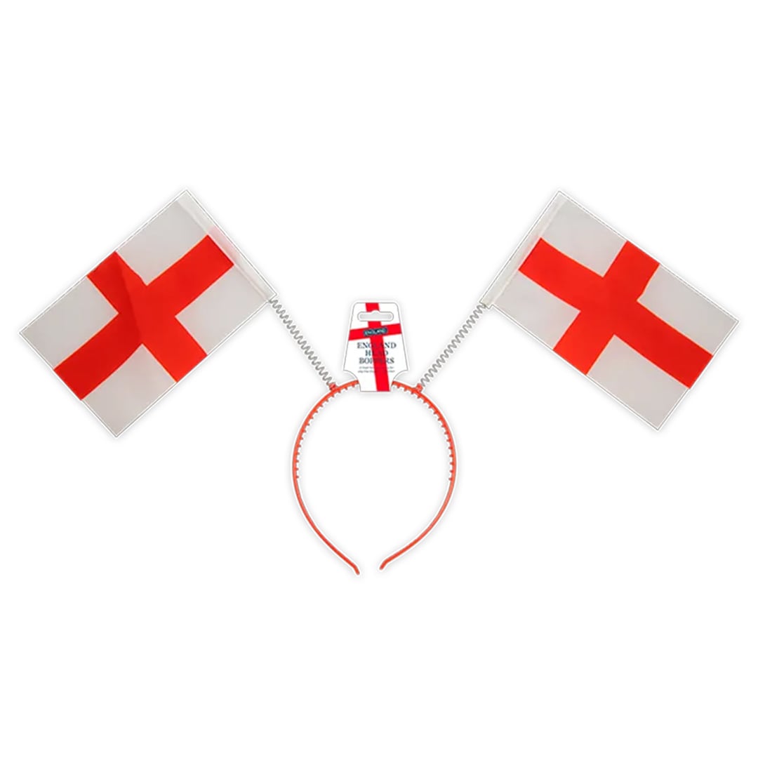 St. George's Cross England Headband Boppers Fancy Dress Accessory
