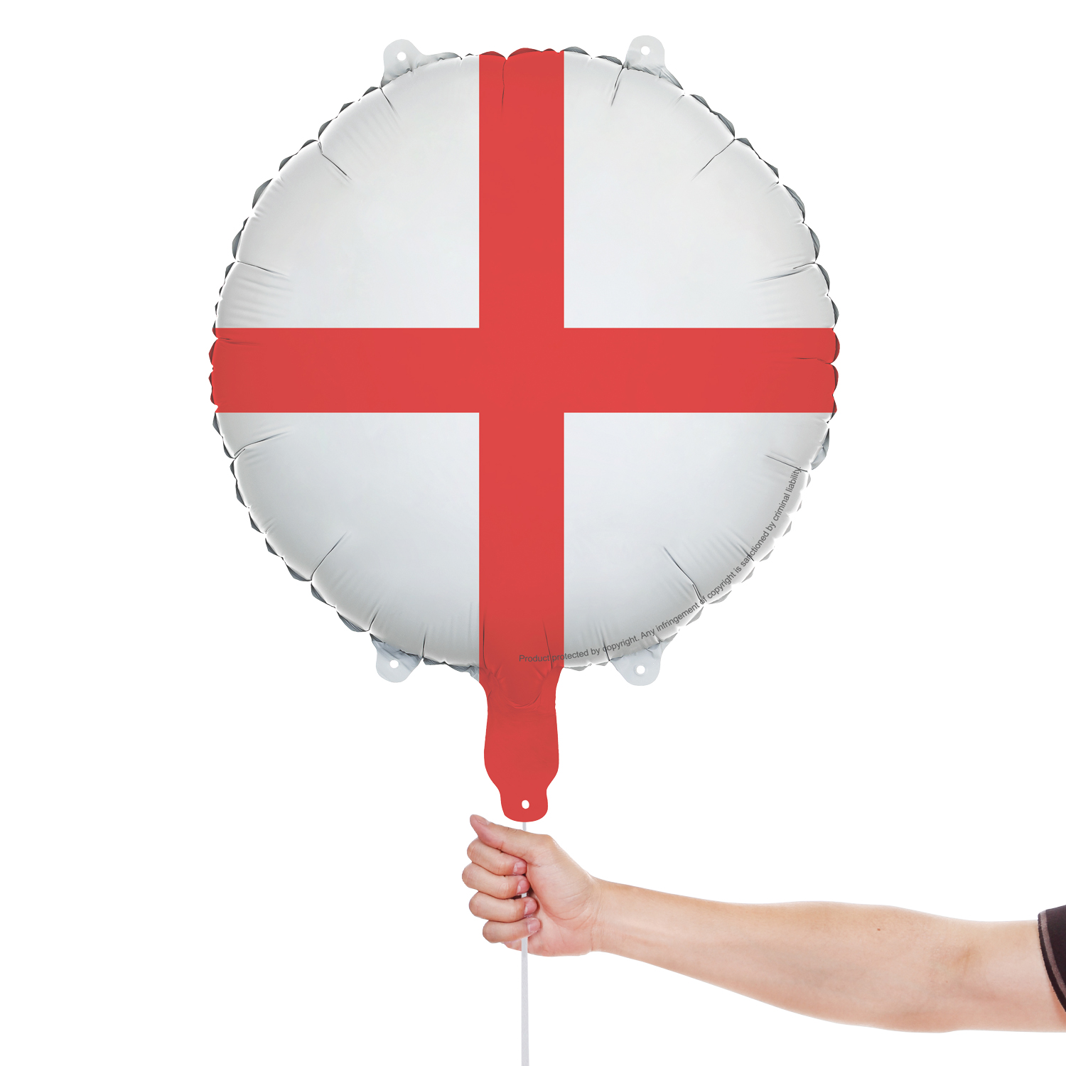 St. George's Cross England Flag Round Foil Balloon 45cm / 18 in Product Gallery Image