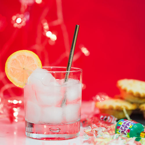 Stainless Steel Mini Multicolour Metal Drinking Straws with Cleaning Brush - Pack of 8 Product Gallery Image