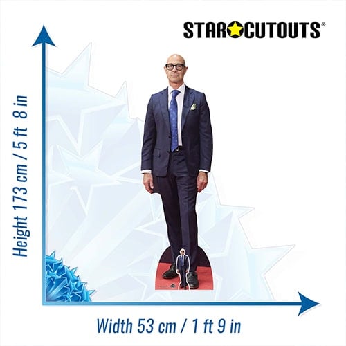 Stanley Tucci Blue Suit Lifesize Cardboard Cutout 173cm Product Gallery Image