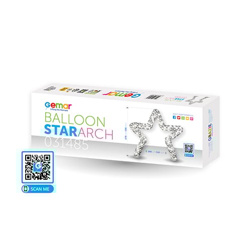 Star Shaped Balloon Arch Stand 2.8m Product Gallery Image