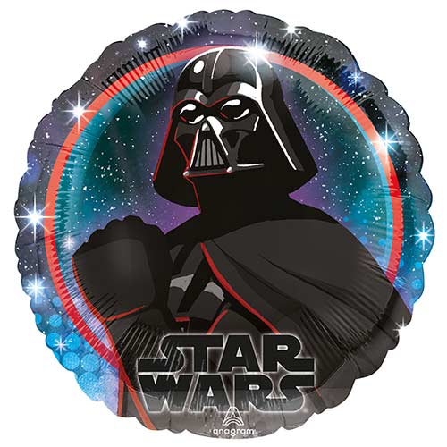 Star Wars Darth Vader Round Foil Helium Balloon 43cm / 17 in Product Image