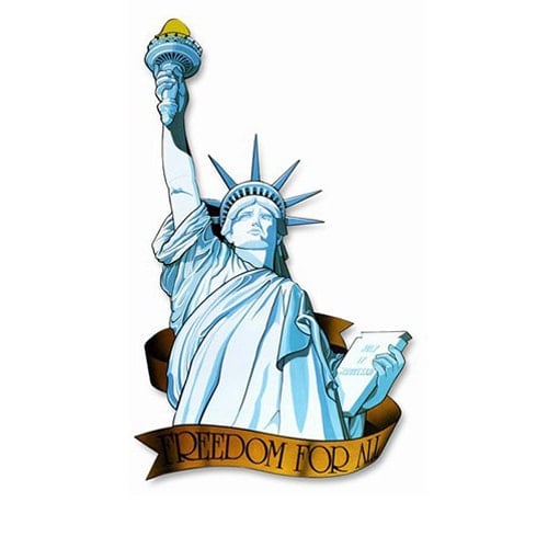 Statue of Liberty Decorative Cutout - 33 Inches / 83cm Product Image