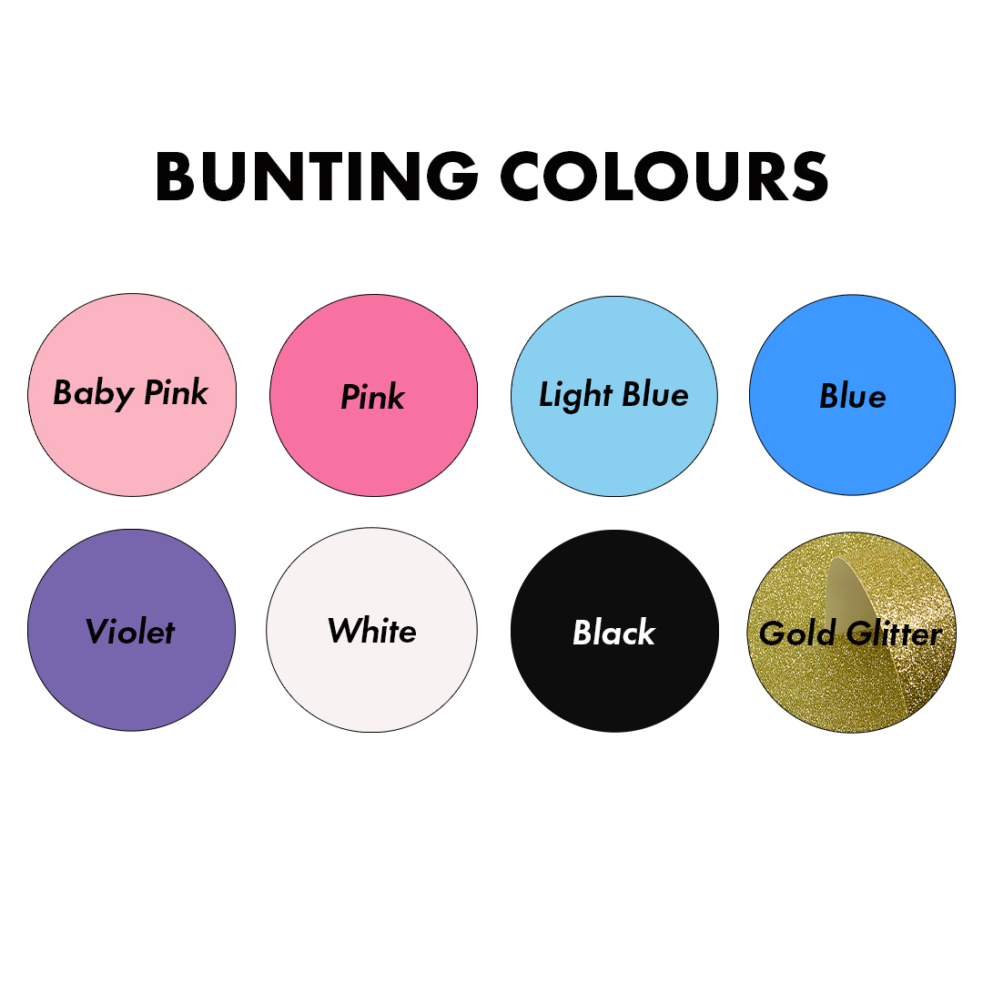 Stay Golden Customisable Recyclable Card Party Bunting Product Gallery Image