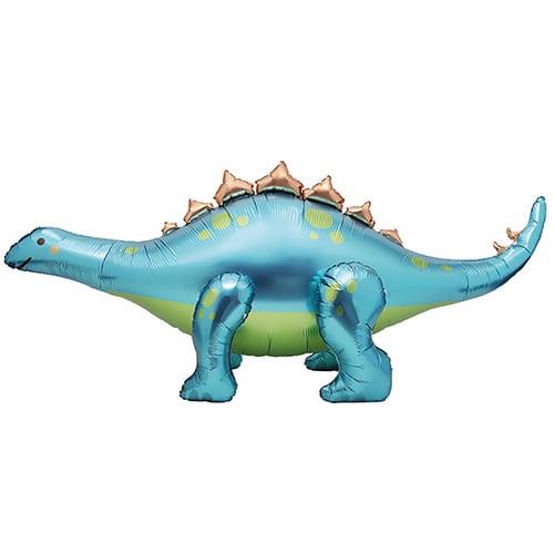 Stegosaurus Dinosaur Giant 3D Standing Shaped Air Fill Foil Balloon 2.38m