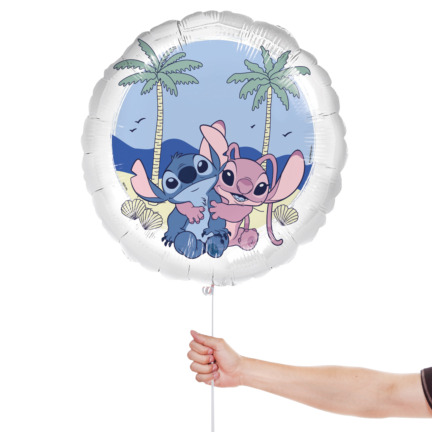 Stitch & Angel Disney Round Foil Balloon 45cm / 17 in View 2