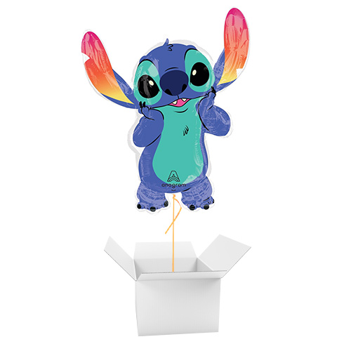 Stitch Disney Lilo & Stitch Giant Helium Foil Balloon - Inflated Balloon in a Box Product Gallery Image