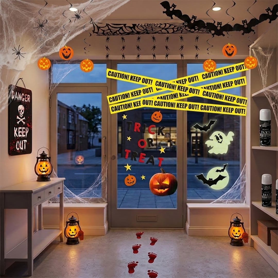 Storefront & Entrance Halloween Decorating Kit