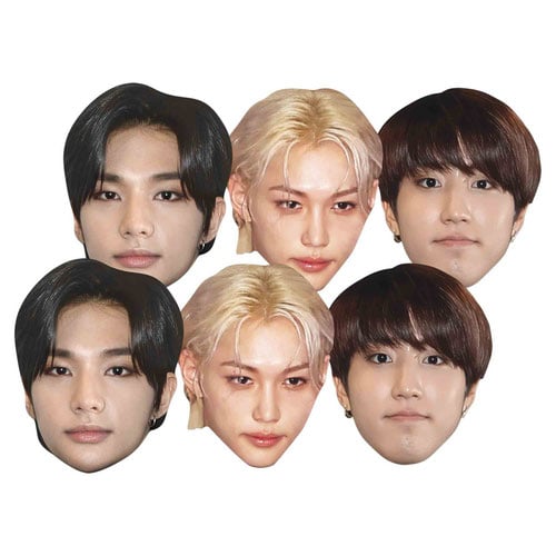 Stray Kids Cardboard Face Masks - Pack of 6