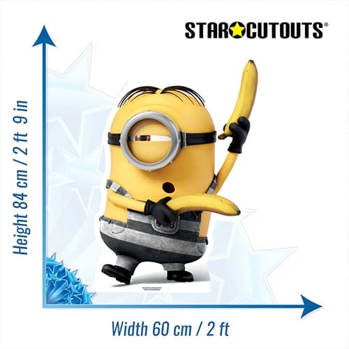 Stuart Minion Prison Banana Star Mini Cardboard Cutout 84cm Product Gallery Image