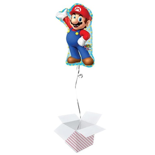 Super Mario Helium Foil Giant Balloon - Inflated Balloon in a Box Product Image