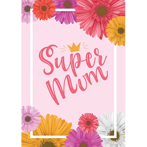 Super Mum Poster Mother's Day PVC Party Sign Decoration Product Gallery Image