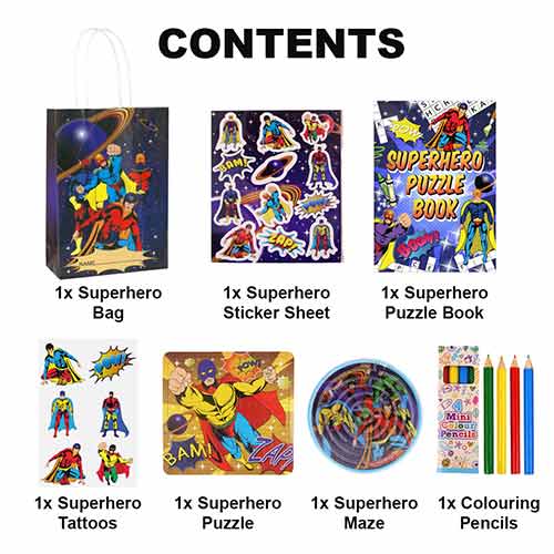 Superhero Pre-Filled Party Favour Bag Product Gallery Image
