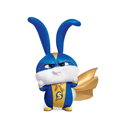 Superhero Rabbit Snowball Secret Life of Pets Star Mini Cardboard Cutout 90cm Product Gallery Image