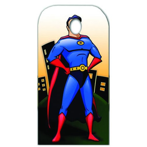 Superhero Stand In Cardboard Cutout - 183cm Product Gallery Image