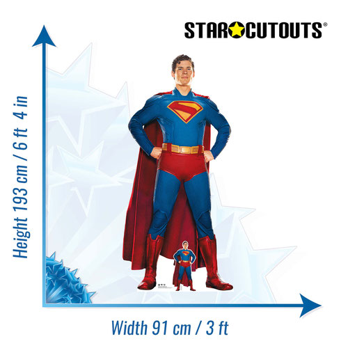 Superman 2025 Movie Hero Pose DC Comics David Corenswet Lifesize Cardboard Cutout 193cm Product Gallery Image