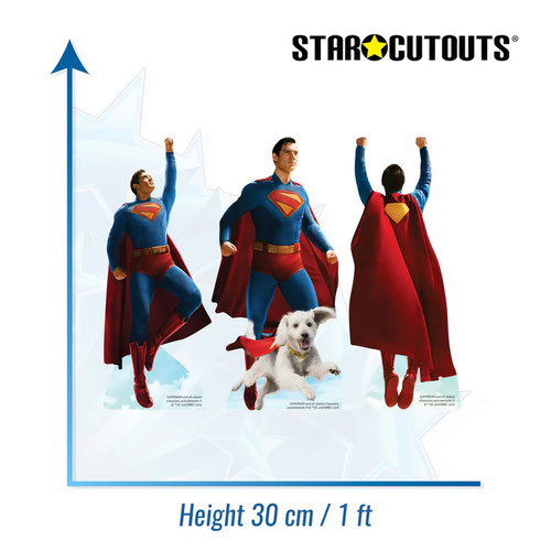 Superman 2025 Movie Table Top Cardboard Cutouts - Pack of 3 Product Gallery Image
