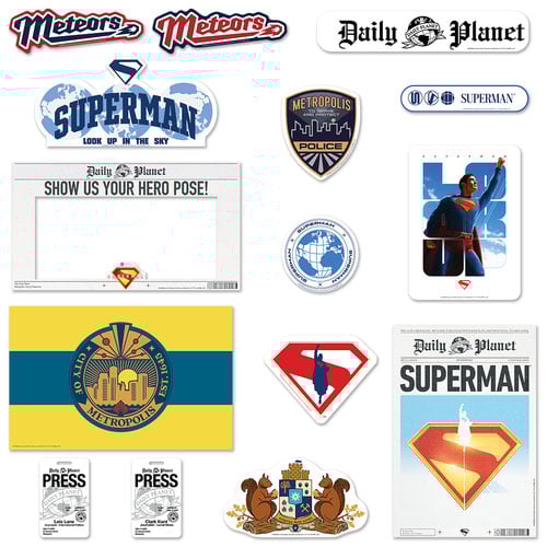 Superman DC Comics Cardboard Cutout Activity Decoration Pack Product Gallery Image