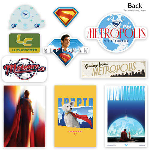 Superman DC Comics Logo Wall Art Cardboard Cutout Signs - Pack of 10 Product Gallery Image