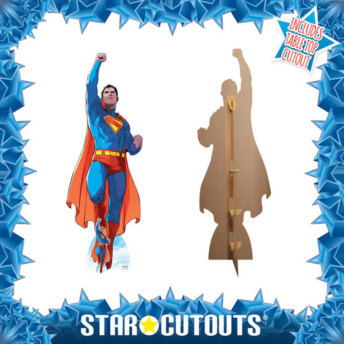 Superman DC Comics Takes Flight Comic Style Lifesize Cardboard Cutout 228cm Product Gallery Image