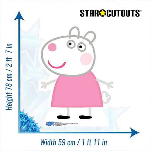 Suzy Sheep Peppa Pig Star Mini Cardboard Cutout 78cm Product Gallery Image