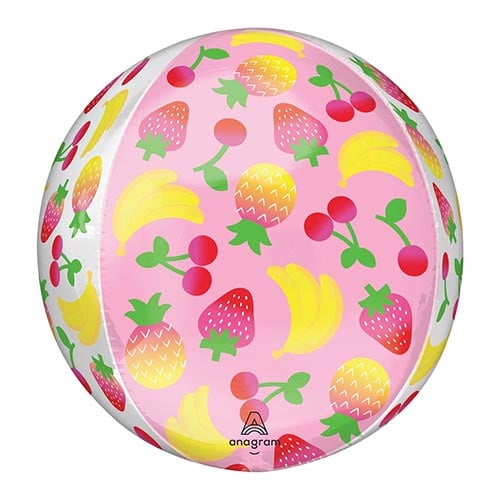 Sweet Summer Fruity Mix Orbz Foil Helium Balloon 38cm / 15 in