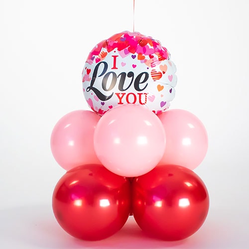 'Sweetheart' Valentine's Day Mini Balloon Stack Product Gallery Image