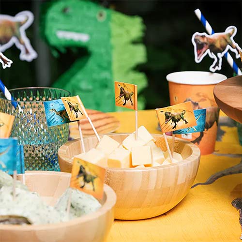 T-Rex Dinosaur Food Cocktail Picks - Pack of 24 Product Gallery Image