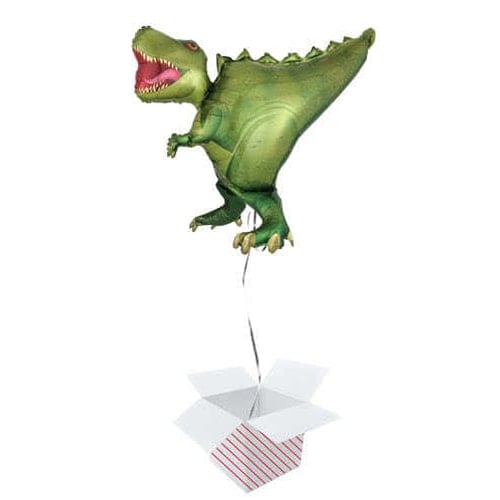 T-Rex Dinosaur Helium Foil Giant Balloon - Inflated Balloon in a Box Product Gallery Image