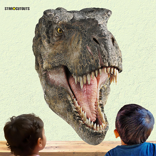 T-Rex Wall Art Dinosaur Jurassic World Rebirth Wall Art Cardboard Cutout 90cm Product Gallery Image