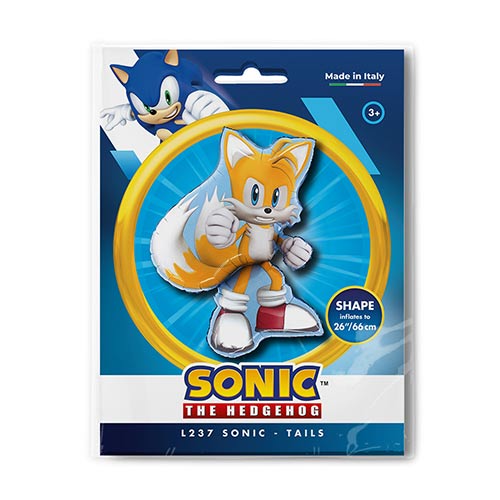 Tails Sonic The Hedgehog Giant Foil Helium Balloon 84cm / 33 in Product Gallery Image