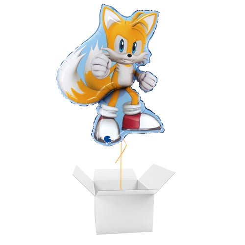 Tails Sonic The Hedgehog Giant Foil Helium Balloon - Inflated Balloon in a Box