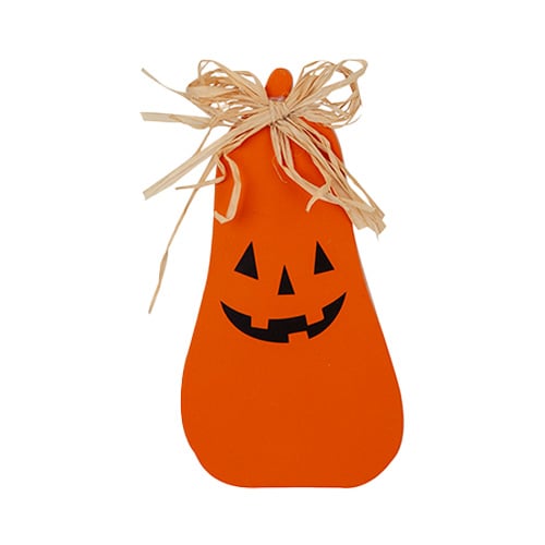Tall Pumpkin Wooden Halloween Table Decoration 15cm Product Image