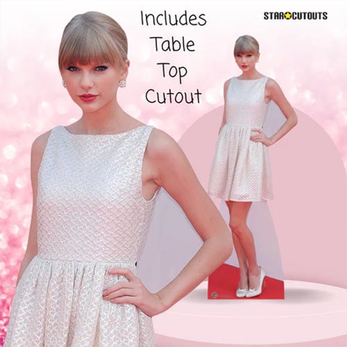 Taylor White Dress Lifesize Cardboard Cutout 182cm Product Gallery Image