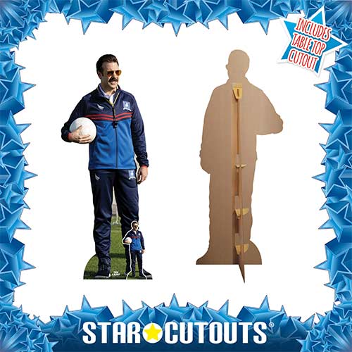 Ted Lasso Jason Sudeikis with Football Lifesize Cardboard Cutout 184cm Product Gallery Image