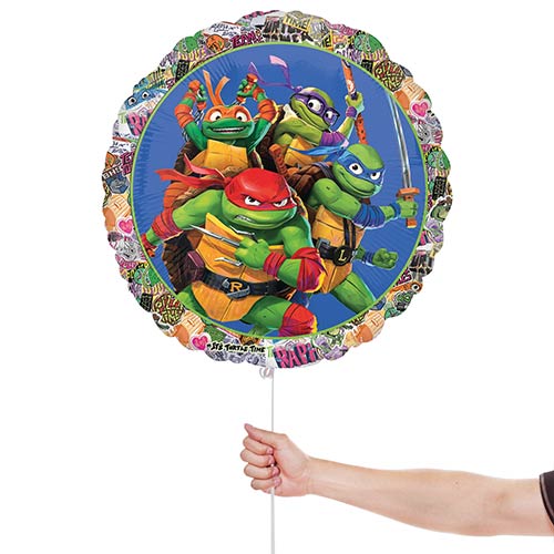 Teenage Mutant Ninja Turtles Round Foil Helium Balloon 46cm / 18 in Product Gallery Image