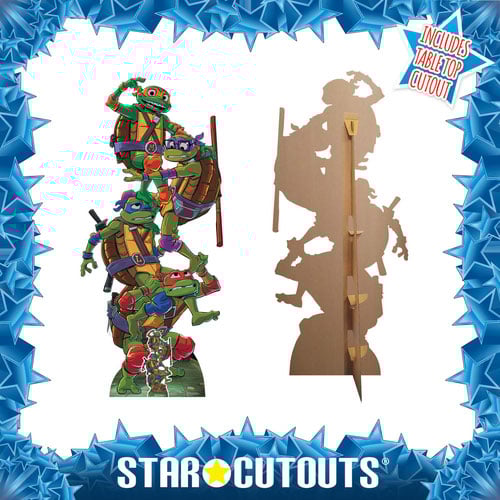 Teenage Mutant Ninja Turtles Tales of TMNT Group Stack Lifesize Cardboard Cutout 192cm Product Gallery Image