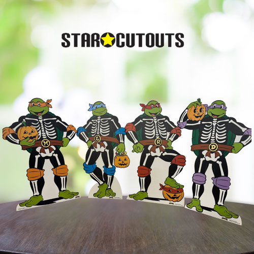 Teenage Mutant Ninja Turtles TMNT Halloween Star Mini Cardboard Cutout 64cm - Pack of 4 Product Gallery Image