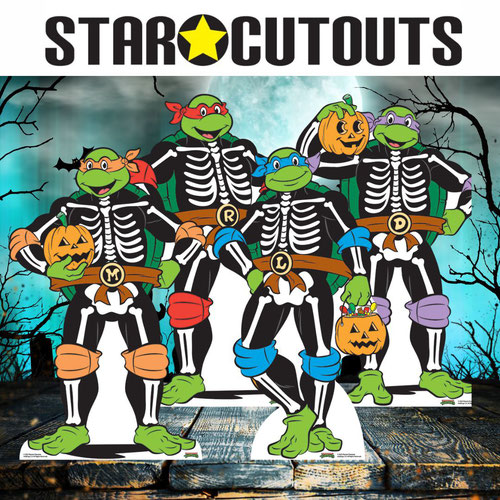 Teenage Mutant Ninja Turtles TMNT Halloween Star Mini Cardboard Cutout 64cm - Pack of 4 Product Gallery Image