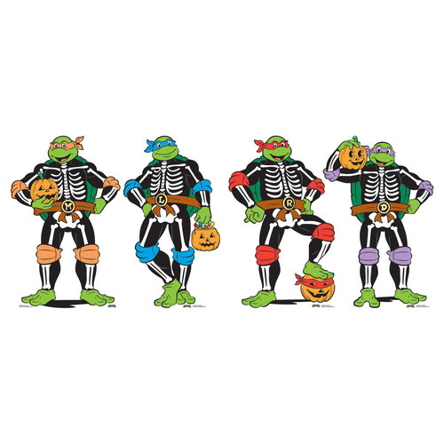 Teenage Mutant Ninja Turtles TMNT Halloween Star Mini Cardboard Cutout 64cm - Pack of 4 Product Gallery Image