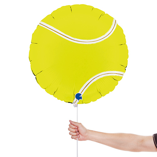 Tennis Ball Round Foil Helium Balloon 46cm / 18 in Product Gallery Image