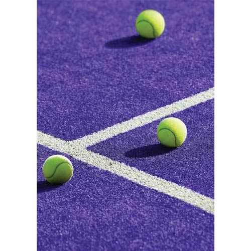 Tennis Balls Purple Design Poster PVC Party Sign Decoration Product Gallery Image