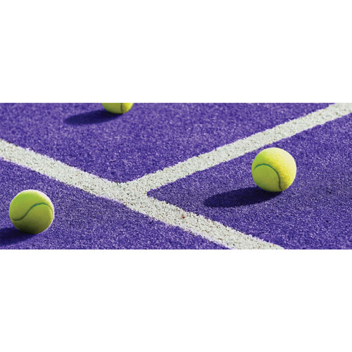 Tennis Balls Purple Design PVC Party Sign Decoration Product Image