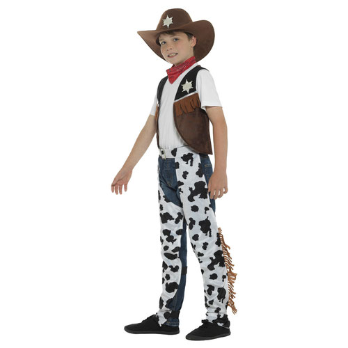 Texan Cowboy Fancy Dress Costume Kids Unisex Small - Age 4-6 Product Gallery Image