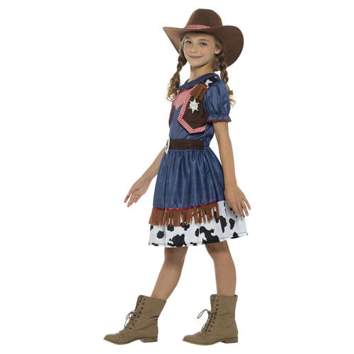 Texan Cowgirl Girls Fancy Dress Costume Kids Small - Age 4-6 Product Gallery Image