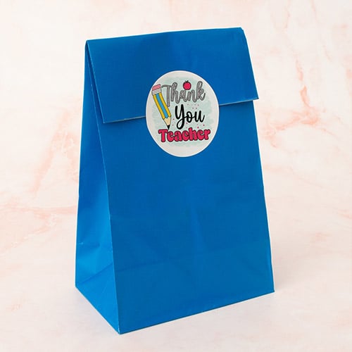 Thank You Teacher Round Stickers 60mm - Sheet of 12 Product Gallery Image