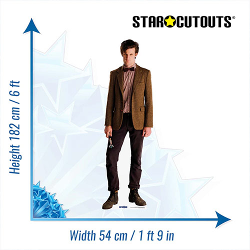 The Eleventh Doctor Bowtie Matt Smith Doctor Who Lifesize Cardboard Cutout 182cm Product Gallery Image