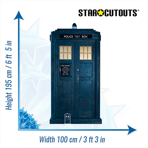 The 13th Doctor Tardis Doctor Who Lifesize Cardboard Cutout 195cm Product Gallery Image