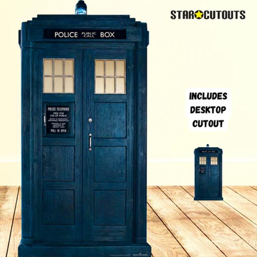 The 13th Doctor Tardis Doctor Who Lifesize Cardboard Cutout 195cm Product Gallery Image