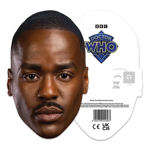 The Fifteenth Doctor Ncuti Gatwa Doctor Who Cardboard Face Mask Product Gallery Image